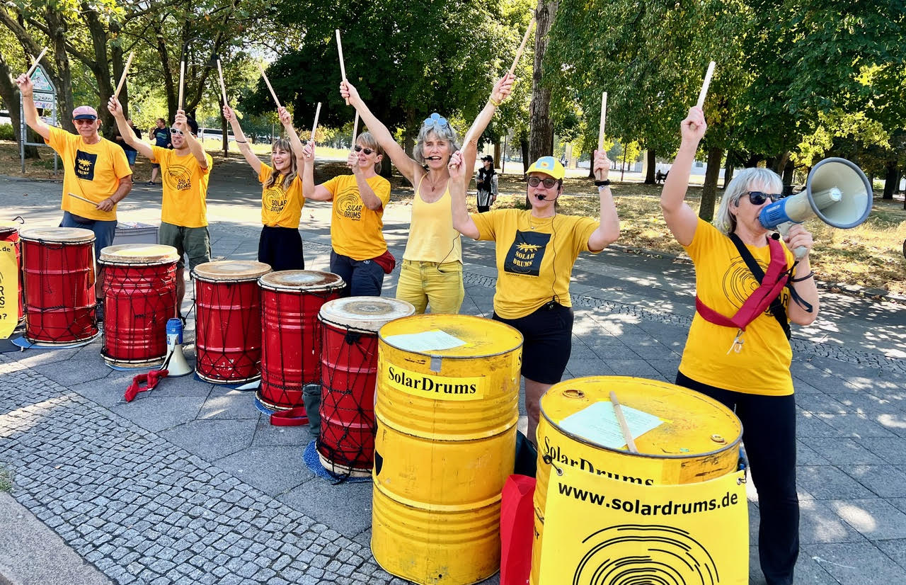 Demo zum Fahrradwegeausbau